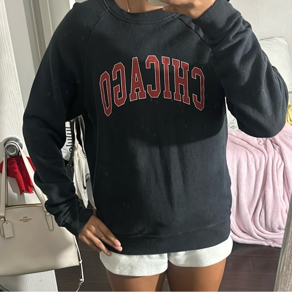 Black Chicago Sweatshirt